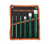 Set di punzoni, utensili a mano in metallo resistente alla ruggine, set di 6 punzoni centrali per tappeti per scultura cemento legno metallo pietra mobili falegname carpentiere