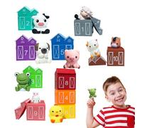 Set Di Pupazzi Per Dita Per Bambini - Giocattolo Educativo Morbido e | Fattoria con Animali Marionette da - Per Bambini e Bambine Compleanno Natale Capodanno e Scuola Materna