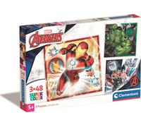 Set di puzzle 3×48 pezzi MARVEL AVENGERS CLEMENTONI
