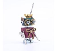 Set di puzzle 3D con pistola King Series, fai da te Steampunk, in legno, portachiavi fai da te, in metallo, idea regalo, accessori per cosplay, puzzle in legno
