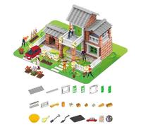 Set Di Puzzle Da Costruzione: Modello Di Casa Creativa, Creazione Di Una Casa In Miniatura, Kit Di Progettazione Pratica, Giocattolo Di Assemblaggio Decorativo | Puzzle Da Costruzione In Miniatura Per