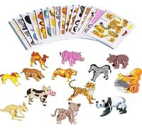 Set Di Puzzle Di Carta for Insetti Creativi 3D Fai-da-te, 30 Pezzi Puzzle Di Insetti 3D Puzzle Di Animali 3D Regali Educativi Di Artigianato Fai-da-te Assemblaggio Senza Sforzo(Animals)