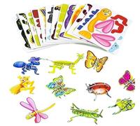 Set Di Puzzle Di Carta for Insetti Creativi 3D Fai-da-te, 30 Pezzi Puzzle Di Insetti 3D Puzzle Di Animali 3D Regali Educativi Di Artigianato Fai-da-te Assemblaggio Senza Sforzo(Insects)