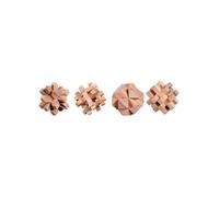 Set Di Puzzle I In Faggio - Livello 2 - 4 Giochi Di Logica Knobelspiele