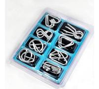 Set di Puzzle in Filo Metallico, 8 Pezzi Test QI per Adulti e Bambini, Giochi di Logica Impegnativi, Regalo Educativo per Feste, Aula, Calza della Befana