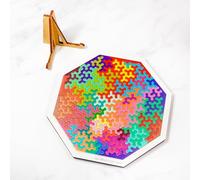 Set di puzzle in legno con motivi geometrici creativi | 10 design unici | Sfida per la mente degli adulti | Arredamento moderno per la casa (caisejimumiti)