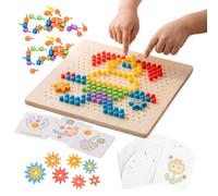 Set di puzzle in legno con pomelli educativi per l'allenamento a | Puzzle educativi per Ragazzi e Ragazze in Età Prescolare Casa Scuola 'Infanzia Stanza dei Giochi Compleanno