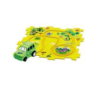 Set di puzzle per auto da corsa, giocattolo educativo a batteria, puzzle per auto da corsa, per bambini, per imparare e ragazze, come regalo di compleanno e per gli amici