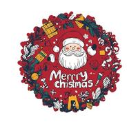 Set di puzzle per bambini - Gioco di legno festivo del cervello | Incantevole d'arte di Natale, prodotto educativo realizzato in legno, attraente scelta regalo