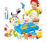 Set di puzzle per trapano elettrico, set di puzzle per trapano creativo - 289 pezzi/set di strumenti educativi - giocattolo elettrico e cacciavite, di ingegneria