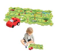 Set di puzzle s per, set di tracce puzzle auto, Giocattolo del kit da corsa per, Giocattoli educativi prescolari versatili per persone di età
