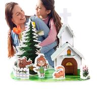 Set Di Puzzle Tridimensionali | Modelli Architettonici Per Ragazzi Puzzle 3D | Progetto Creativo Genitori-Figli per Asilo, Viaggi e Casa
