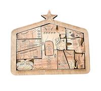 Set di Puzzle Unici in Legno per La Natività di Cristo Gesù, per Adulti E Bambini
