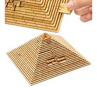 Set di Pyramid Egitto - Teaser cerebrale geometrico, puzzle della logica di legno | Puzzle di di storia antica artigianale, intricato design educativo per studenti studenti hobbisti collezioni