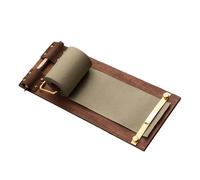 Set di quaderni in legno retrò con trimmer per carta integrato, ricaricabile, blocco da appendere per appunti e appunti da appendere in cucina