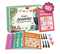 Set di quaderni magici con rigature, quaderni riutilizzabili per bambini, tracce di numeri e lettere con penne a inchiostro scomparso, kit di apprendimento prescolare e attività homeschooling
