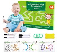 Set di quaderni per la scuola materna, quaderno riutilizzabile per esercizi di scrittura a mano, con bordi lisci, raccoglitore ad anelli, quaderno portatile per esercizi di scrittura a mano, per bamb