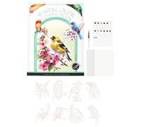 Set di quaderni per schizzi creativi ad acquerello per adulti e principianti - Kit da viaggio portatile a tre lati per arte terapia per rilassamento, meditazione e sollievo dallo stress