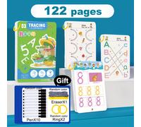 Set di Quaderni Riutilizzabili da 122 , Allenamento per lo del , Formazione al Controllo e Educazione alla Disegno, di Apprendimento delle Abilità di Scrittura, Istruzione in Classe