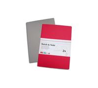 Set di quaderni Sketch & Note 125 g/m grigio/rosa Tam A6 20 fl oz ciascuno