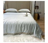 Set di quattro lussuose trapunte termiche estive in tencel multicolore, lavabili e di lusso, per l'aria condizionata e l'aria condizionata Ice Silk Summer Cool by Ice Silk Summer Thin Quilt Bean paste