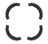 Set di quattro protezioni per eliche per DJI Avata 2 UAV costruite con gel di silice flessibile per ridurre il rischio di danni e supportare la stabilità di volo (nero)