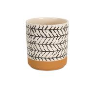 Set di quattro vasi rotondi Dolomite 332468 once, marrone e nero