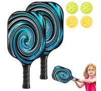 Set Di Racchette A Sfera, Racchette A Sfera - 2racchette Leggere Con 4 Palline - Impugnatura Comoda, Racchete Conn Palline In Fibra Di Carbonio Con Borsa Per Il Trasporto Per Donne E Uomini, Materiale