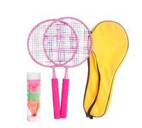 Set Di Racchette Badminton | Attrezzatura Di Allenamento Di Badminton | Racket Leggera, Set Di Attrezzature Da, Di Racchette Con Palline Primaverili, Completo Di Per Giochi
