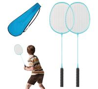 Set Di Racchette Badminton - Kit Racket Junior, Cornice In Lega Leggera | Attrezzatura Sportiva All'aperto, Partita A Navetta Portatile Con Borsa, Attività Di Allenamento Nel Cortile Per Ragazzi Giova