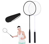 Set di racchette da badminton - Leggi le racchette professionali per due persone, kit completo con borsa inclusa | Attrezzature da gioco da badminton per adulti e uso