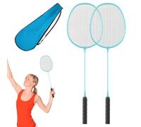 Set di racchette da badminton per bambini, in lega, con borsa inclusa | Racchetta da badminton per giochi in giardino Sport all'aria aperta leggera portatile attrezzatura da badminton set completo