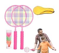 Set di racchette da badminton, per bambini, set completo per 3 - 7 anni, formazione giovanile, scuola, sport e libero, per giardino, campeggio, spiaggia