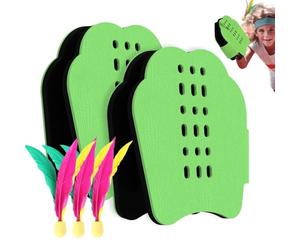 Set di racchette da Badminton Sportive, gioco di giochi all'aperto con navette e borsa di stoccaggio, giocattoli per famiglie per e adulti, cortile interattivo e divertimento, racchetta da