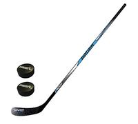 Set di racchette per hockey su ghiaccio, con due pucks, modello Bauer i3000, con 2 pezzi per adulti, bambini e bambini piccoli (destra - mano destra in basso, anziani - 150 cm)