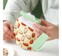 Set di raccoglitori in plastica per uso domestico e ufficio, morsetti di tenuta multiuso per la conservazione dei cassetti, per organizzare le attività quotidiane (verde)