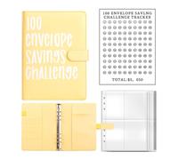 Set di raccoglitori per bilancio con tasca trasparente per pianificare il budget, per risparmiare denaro e contanti, per agenda con data e notte