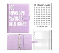 Set di raccoglitori per bilancio con tasca trasparente per pianificare il budget, per risparmiare denaro e contanti, per agenda con data e notte