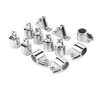 Set di Raccordi Marini, Acciaio Inossidabile 316, 22 Mm | Resistente alla corrosione, facile da installare, include cerniera del ponte, ganascia scorrevole, cappuccio terminale