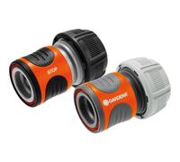 Raccordi rapidi GARDENA e Aquastop Ø19 mm - Per inizio e fine tubo - Con sistema originale GARDENA - Resistente agli agenti atmosferici e ai raggi UV