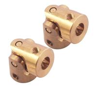 Set di raccordi per tubi in ottone Micro Ottone Giunto Universale Albero Motore Accoppiatore Connettore Compatibile con 1/24 1/18 RC Auto Barca FAI DA TE Aereo Cardanico(3mm-3mm(10pcs))