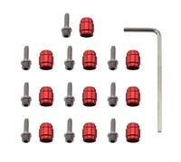 Set di raccordi per tubo del freno compatibile con Sram con chiave, 10 olive e 10 inserti per sistemi Red 22, per Rival per Force S700, finitura oro (rosso)