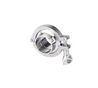 Set Di Raccordi Tri Clamp Sanitari, Diametro 12,7-254mm, Gruppo Tubi Con Ghiera Saldata In Acciaio Inossidabile 304, Design CIP Sanitario(34mm K50.5)