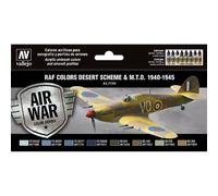 Set Di Raf Colors Deserto Scheme & M. T. O.1940-1945 VALLEJO 71163 8x1