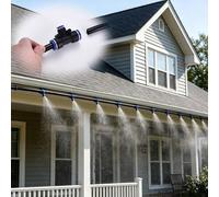 Set Di Raffreddamento A Nebbia Spray, Nebulizzazione For Esterni Con 20 Ugelli Nebulizzati In Ottone E Un Filtro, A For Serra Da Giardino(3150inch/80m/262ft)