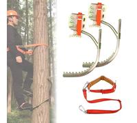 Set di ramponi per arrampicata sugli alberi, attrezzi specializzati per l'arrampicata sugli alberi, attrezzatura antiscivolo regolabile, per la raccolta di noci di cocco e frutta 60 cm (23.6 inch)