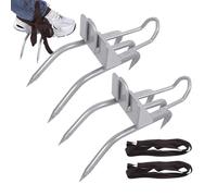 Set di Ramponi per Arrampicata sugli Alberi - Set 2 Pezzi Artigli da Arrampicata,Attrezzatura Esterna Sicura con Assorbimento Urto per Uso Professionale in Potatura e Raccolta Frutta