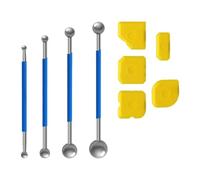 Set di raschietti, Kit di strumenti per la rimozione del silicone, Paletta in silicone Rimuovi raschietto Rimozione per calafataggio Colla in Raschietto angolare per bagno