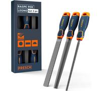 Set Di Raspe per Legno 3 Pezzi per Legno Di Alta Qualità Raspa Piatta Rotonda