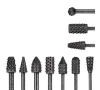 Set di raspe rotanti con gambo da 3 mm, in acciaio al carbonio, per la lavorazione del legno morbido, modellatura del legno, plastica, smerigliatura compatibile con Dremel, accessori per strumenti per